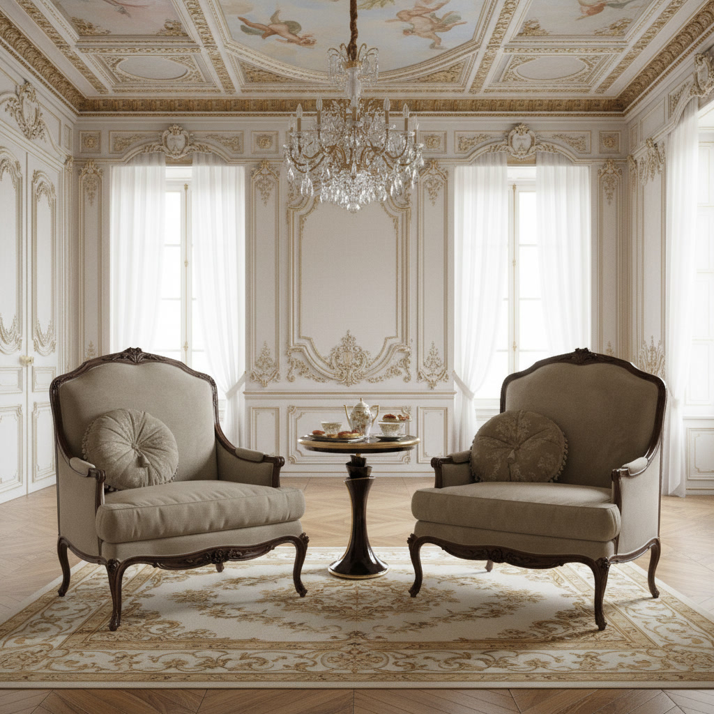 SOFA ĐƠN CỔ ĐIỂN LOUIS 15